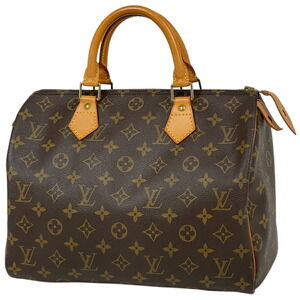 Louis Vuitton Speedy Boston Bag Commuter Handbag Monogram Brown